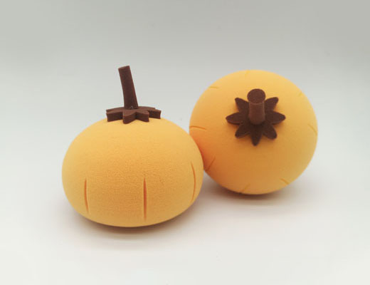 3D powder puff--fruit--pumpkin
