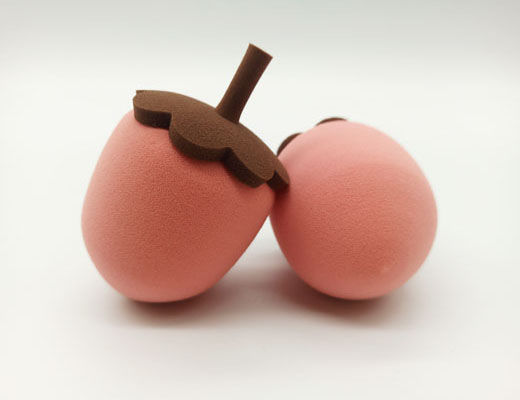 3D powder puff--fruit--hazelnut